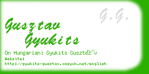 gusztav gyukits business card